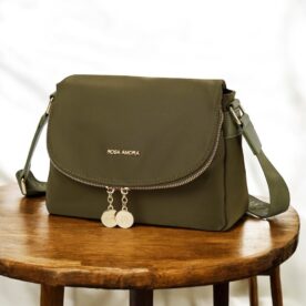 6095 Bolsa Transversal Rosa Amora Poliuretano PU -  verde