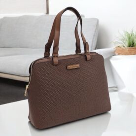3476 Bolsa de Ombro Veryrio Poliuretano PU - Cafe