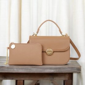 Bolsa Transversal Rosa Amora PU - Caqui (Ref. 6173c)