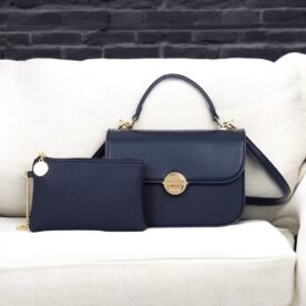 Bolsa Transversal Rosa Amora PU - Azul (Ref. 6173d)