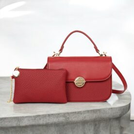Bolsa Transversal Rosa Amora PU - Vermelho (Ref. 6173e)
