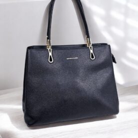 Bolsa de Ombro Baú Veryrio PU - Preto (Ref. 3946a)