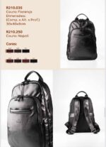 Mochila Couro Legítimo Executivo Camel